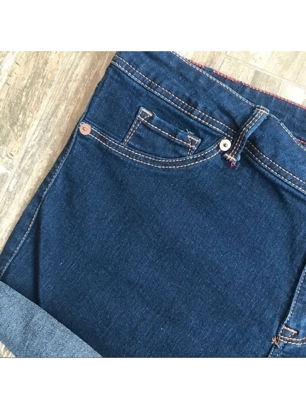 FADE to Blue stretch denim cut offs plus size 22W